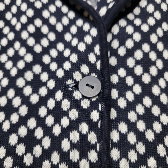 Talbots Petites Black and White Knit  Sweater Women's Size P - Picture 5 of 9